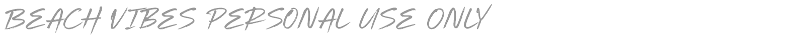 Beach Vibes font preview